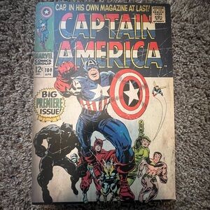 Captain America Comic Book Home Decor